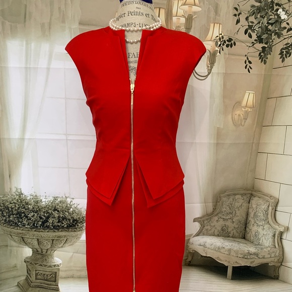 Sold Ted  Baker Kwyli Tailored Peplum Dress Size 6 - Picture 4 of 8